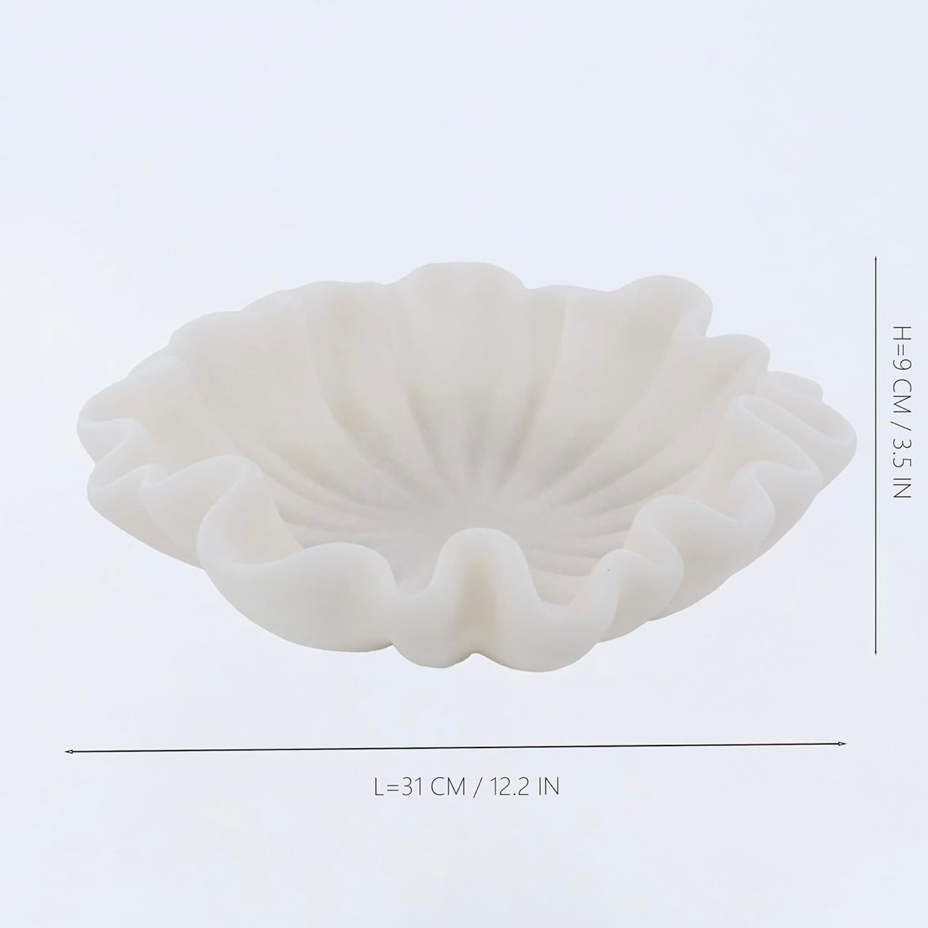 Cloud Petal Accent Bowl measurements